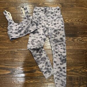 Varley Gray and Black Leggings